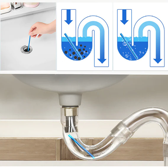 1730 Sani Cleaning Sticks Keep Your Drains Pipes Clear Odor Home Cleaning - Image 6