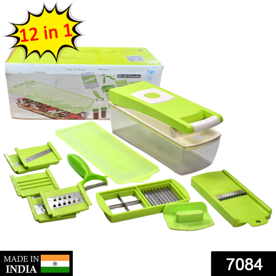 7084 12IN1 USED FOR CHOPPING AND CUTTING OF VEGETABLES AND FRUITS.