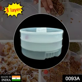 0093A Sprout Maker 3 Bowl Sprout Maker for Home (3 Layer)