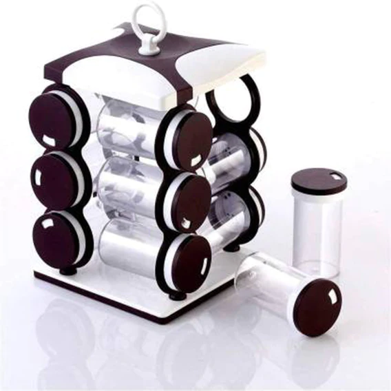 2036 Spice jar Set - Food Grade Plastic 12pcs Spice jar - Image 9