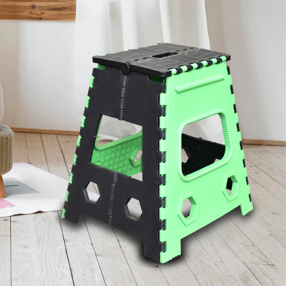 2554 Plastic Foldable Pick n Move Strong Step Stool Table, 18 Inches - Image 2