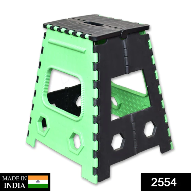 2554 Plastic Foldable Pick n Move Strong Step Stool Table, 18 Inches