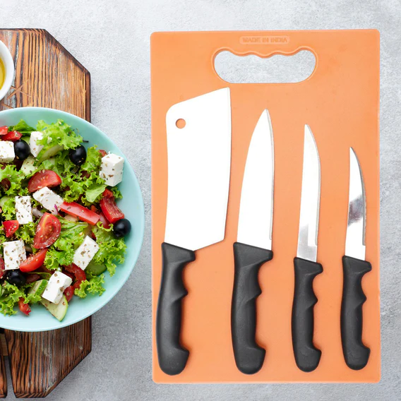 2572 Chopping Board with Knife Set (Pack of 5) - Image 4