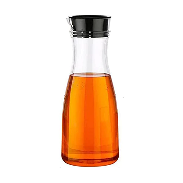 2252 1 Litre Water Juice Milk Jug with Lid Transparent (Multi Colour) - Image 5