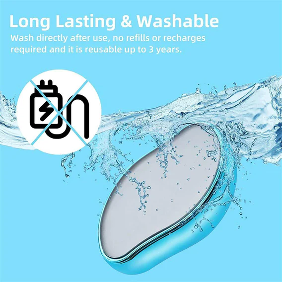 6196 Crystal Hair Eraser, Painless Crystal Hair Remover Tool for Men & Women - Fast & Easy Skin Exfoliator for Body Any Part. - Image 3