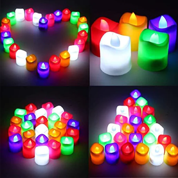 6430 1PC FESTIVAL DECORATIVE - LED TEALIGHT CANDLES | BATTERY OPERATED CANDLE IDEAL FOR PARTY. - Image 2