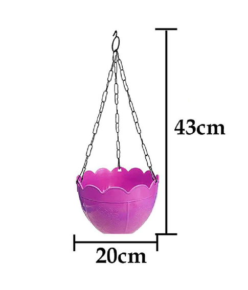 3851 Flower Pot Plant with Hanging Chain for Houseplants Garden Balcony Decoration - Image 2