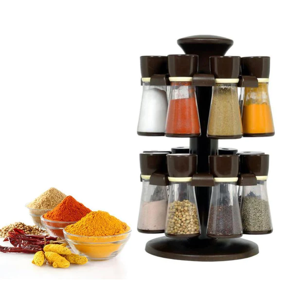 0103 Revolving Plastic Spice Rack  (16 Pcs) - Image 2