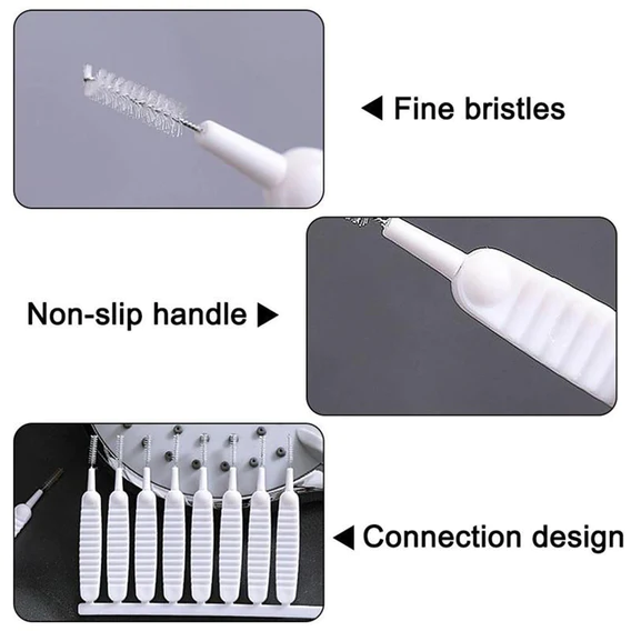 4985 10pcs Shower Nozzle Cleaning Brush, Reusable Multifunctional Shower Head Anti-Clogging Small Brush - Image 8