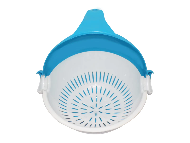 1093 Multi-Functional Washing Fruits and Vegetables Bowl & Strainer with Handle - Image 4
