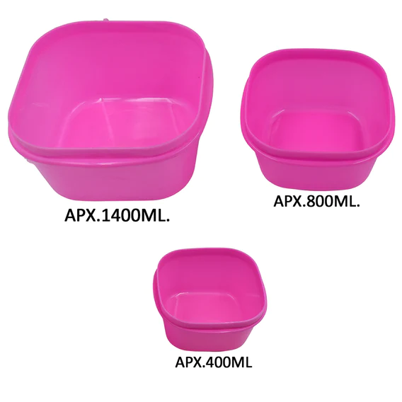 2029 3 Pc Multi-Purpose Container used in all kinds of household and official purposes for storing food and stuffs etc. - Image 8