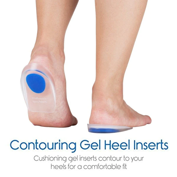 1413 Gel Heel cups Silicon Heel Pad for Heel Ankle Pain - Image 3