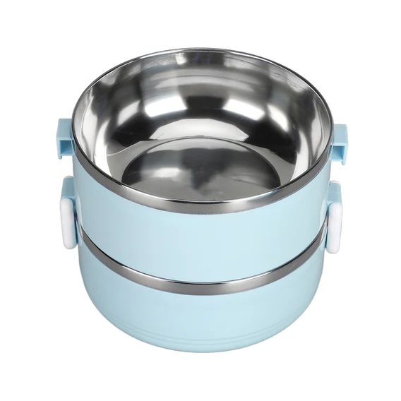 2873 Multi Layer Stainless Steel Hot Lunch Box (2 Layer) - Image 4