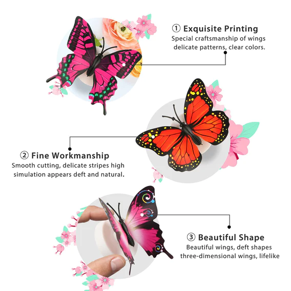 6235 The Butterfly 3D Night Lamp Comes with 3D Illusion Design Suitable for Drawing Room, Lobby. - Image 5
