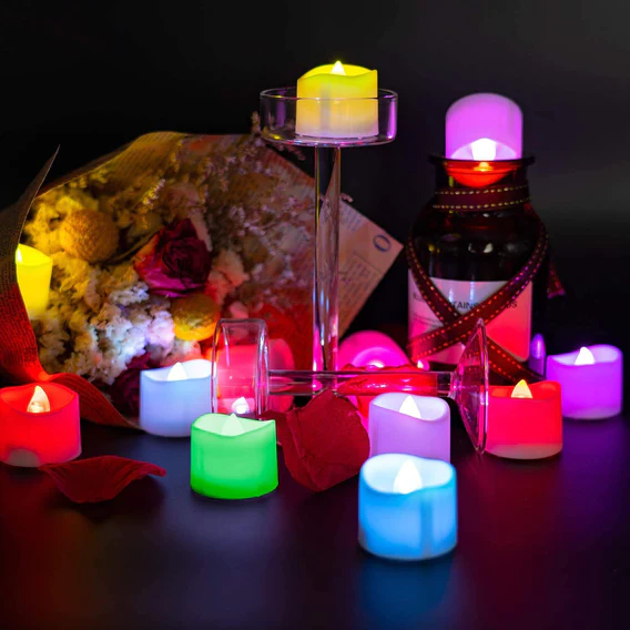 6430 1PC FESTIVAL DECORATIVE - LED TEALIGHT CANDLES | BATTERY OPERATED CANDLE IDEAL FOR PARTY. - Image 4