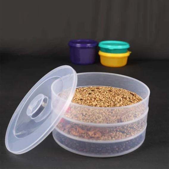 0093 Plastic 3 Compartment Sprout Maker, White - Image 3