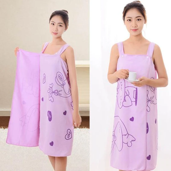1453 Quick Dry Bath Towel 100% CottonSoft, Fluffy & Super Absorbent for Women - Image 2