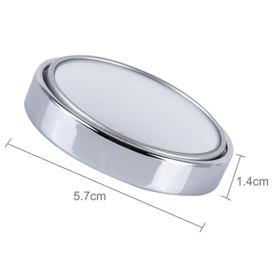 6205 360DEGREE BLIND SPOT ROUND WIDE ANGLE ADJUSTABLE CONVEX REAR VIEW MIRROR - PACK OF 2 - Image 4