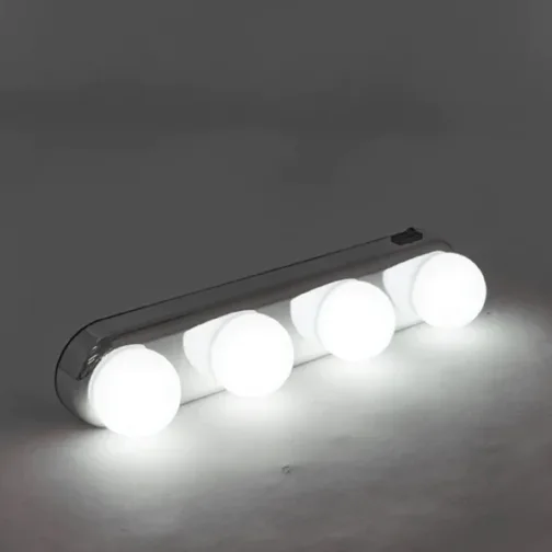 6189A Glow Make Up Light Portable Cosmetic Kit Battery Powered Mirror Lighting Super Bright - Image 4