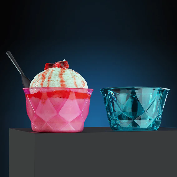 2764 6pc Diamond shape ice cream bowl set - Image 4