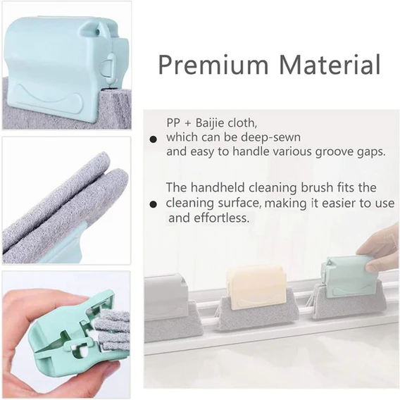 1484 Creative Window Groove Cleaning Brush, Hand-Held Cleaner Tools - Image 2