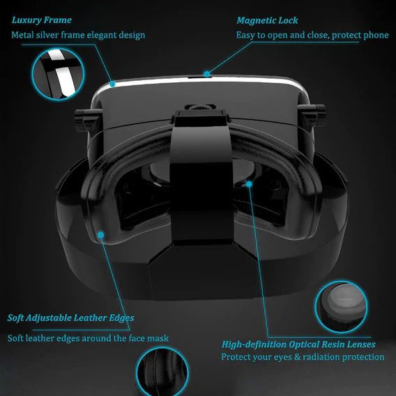1447 VR Pro Virtual Reality 3D Glasses Headset - Image 2