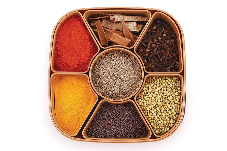 2198 Masala Rangoli Box Dabba for keeping Spices - Image 4
