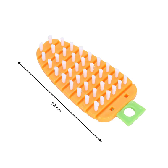 2950 Vegetable Scrubbing Brush, Vegetable Scrubber Nonâ€‘Toxic Fruit Brush Carrot Shape Vegetable Brush for Potato for Vegetable - Image 5