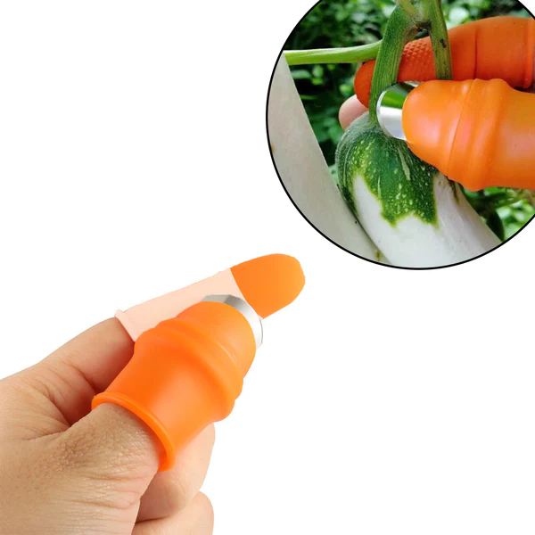 2662V 1 Pair V Thumb Cutter with Box used in all kinds of household and official kitchen purposes for peeling and cutting of various types of vegetables and fruits etc. - Image 5