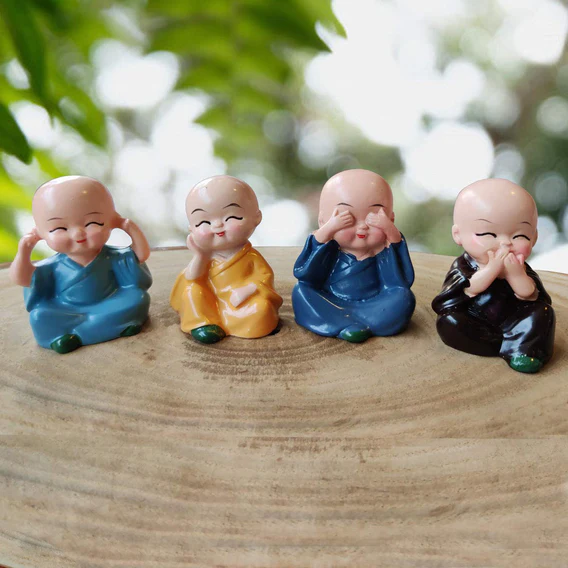 163 baby buddha 4Pc and show piece used for house, office and official decorations etc. - Image 3