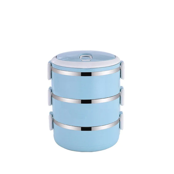 2872 Multi Layer Stainless Steel Hot Lunch Box (3 Layer) - Image 3