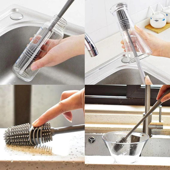 6151A Bottle Cleaning Brush usual fully types of household room for cooking food purposes for cleansing - Image 4
