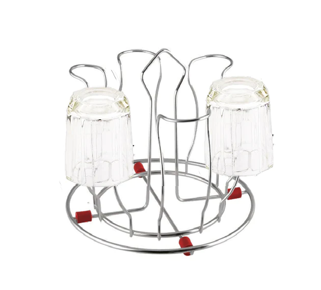 2134 Stainless Steel Glass Holder Glass Hanging Organizer for Kitchen Bars Pubs - Image 5