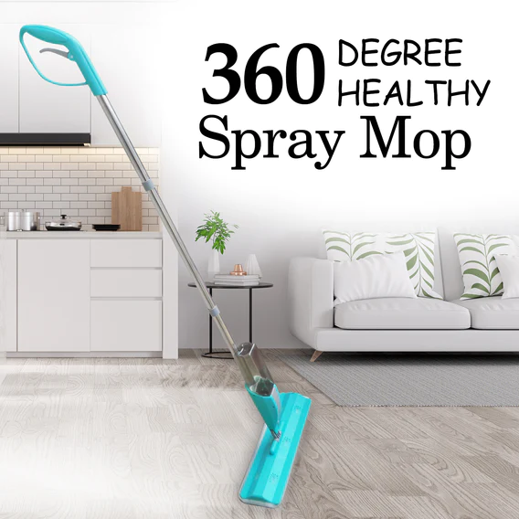 4664 Cleaning 360 Degree Healthy Spray Mop with Removable Washable Cleaning Pad - Image 2