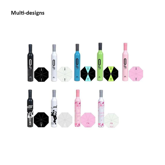 0518 Pocket Folding Wine Bottle Umbrella - Image 2