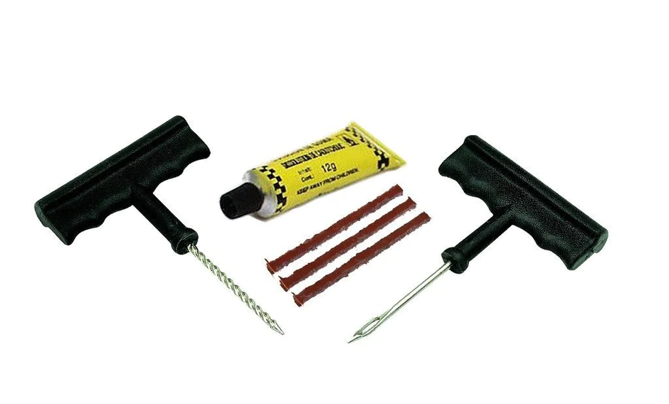 1513 Puncture Repair Kit Tubeless Tyre Full Set with Nose Pliers, Rubber Cement and Extra Strips for Cars, Bikes - Image 7
