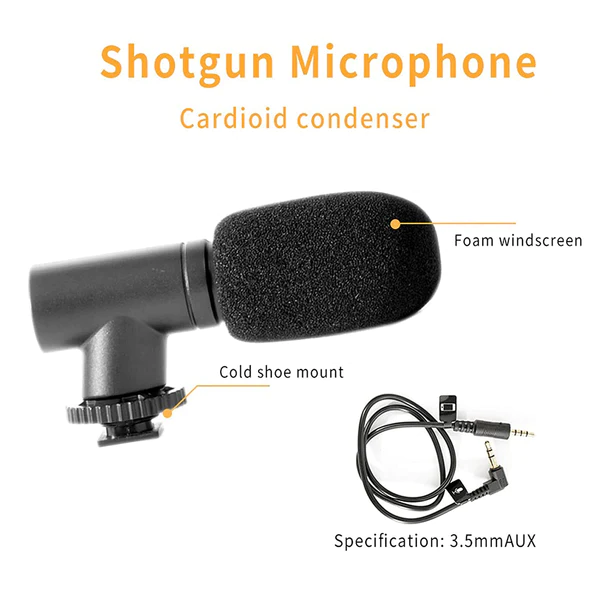 6054 Vlogging Kit for Video Making with Mic Mini Tripod Stand, LED Light & Phone Holder Clip for Making Videos - Image 10