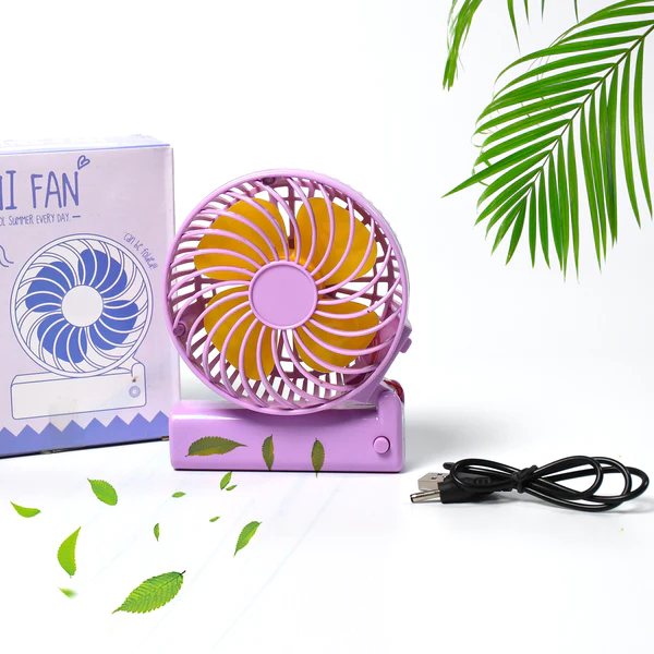 7604 Portable Mini handy Fan & Personal Table Fan | Rechargeable Battery Operated Fan Suitable for Kids, Women, Makeup Artist, Home Office - Image 5