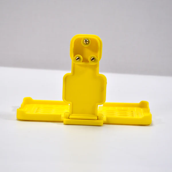 6496Y Multi-Purpose Wall Holder Stand for Charging Mobile Just Fit in Socket and Hang (Yellow) - Image 4