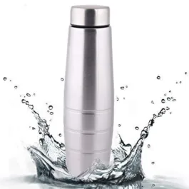 UV15 Stainless Steel  Water Bottle | Stainless Steel Fridge Water Bottle , Refrigerator Bottle ,Thunder, 1000 ML (Sliver)