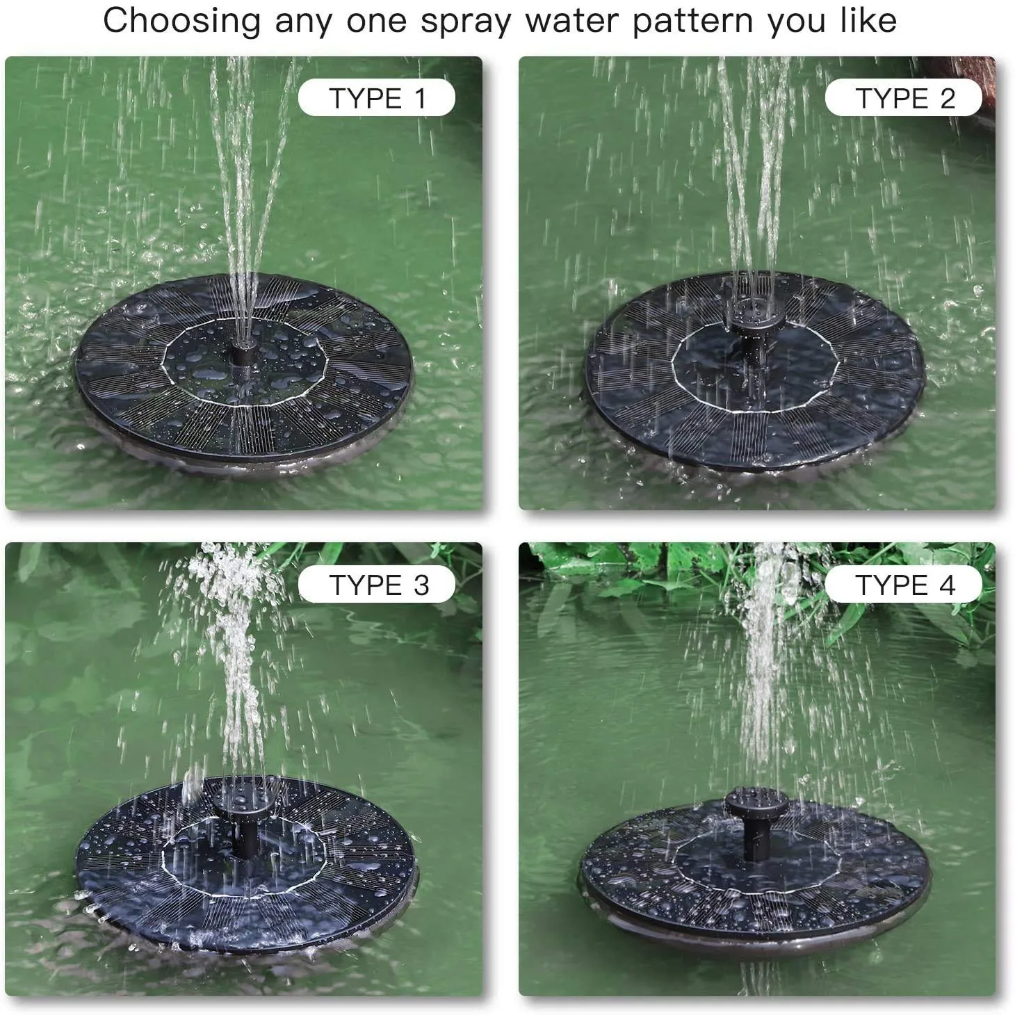 RS0011 Round 7V 1.4W Fountain Solar Power Floating Water Pump (Black) - Image 4