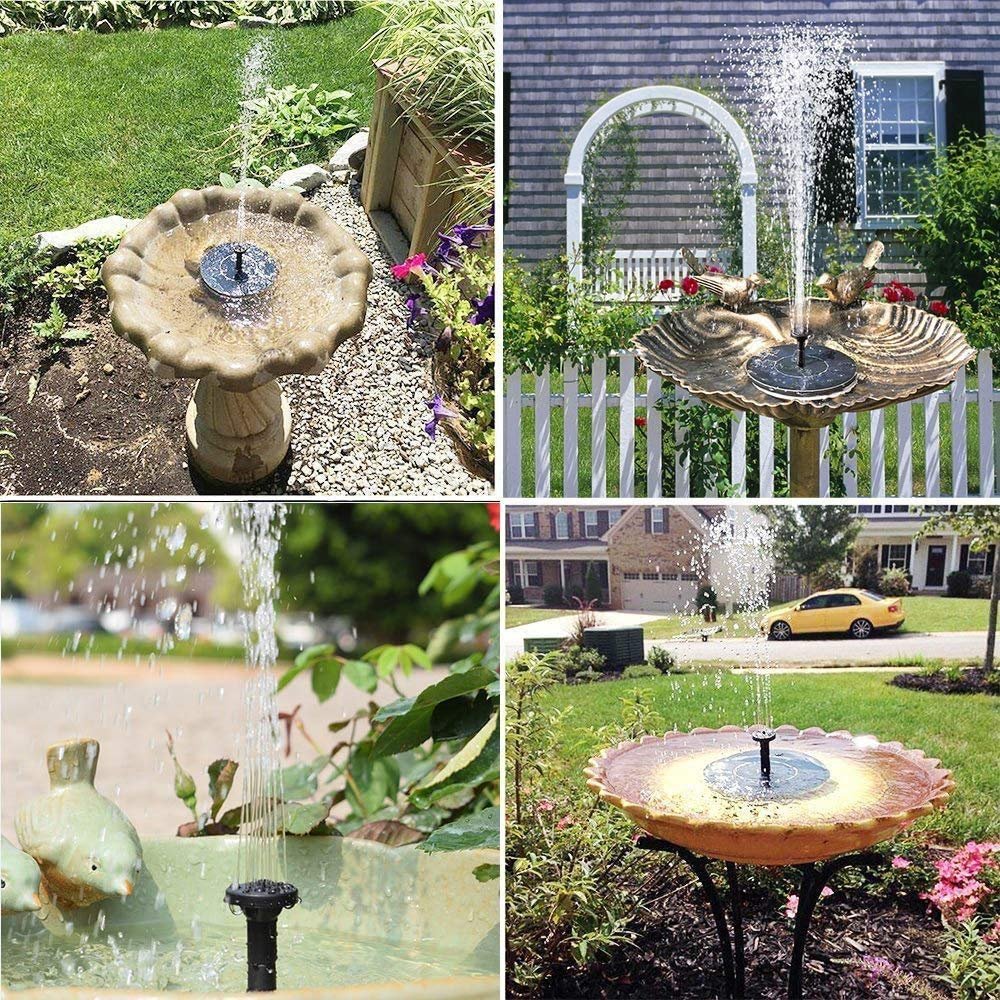 RS0011 Round 7V 1.4W Fountain Solar Power Floating Water Pump (Black) - Image 3