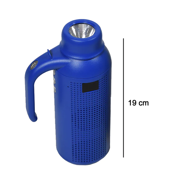1287 Smart Bluetooth Speaker With Torch Light Wireless Bluetooth Speaker & Night Flash Light Speaker - Image 6
