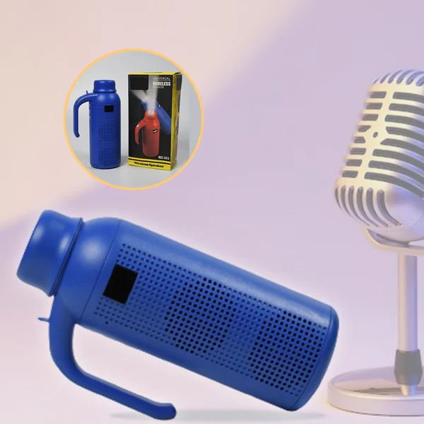 1287 Smart Bluetooth Speaker With Torch Light Wireless Bluetooth Speaker & Night Flash Light Speaker - Image 2