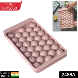 2486A PLASTIC ROUND BPA FREE REUSABLE ICE CUBE ICE BALL MOLD/LOLLIPOP CANDY MAKER