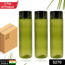 5270 Water Bottle Bubble Shape Designer Water Bottles for Fridge School College Use, Capacity 1000ml ( 3 pc )