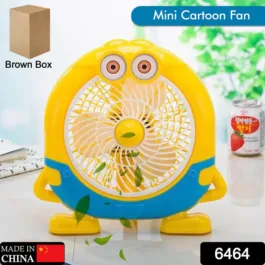 6464 PLASTIC CUTE MINI CARTOON ELECTRIC USB FAN DESK FAN FOR CHILDREN