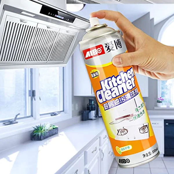 1331 Multipurpose Bubble Foam Cleaner Kitchen Cleaner Spray Oil & Grease Stain Remover Chimney Cleaner Spray Bubble Cleaner All Purpose Foam Degreaser Spray (500 Ml) - Image 2