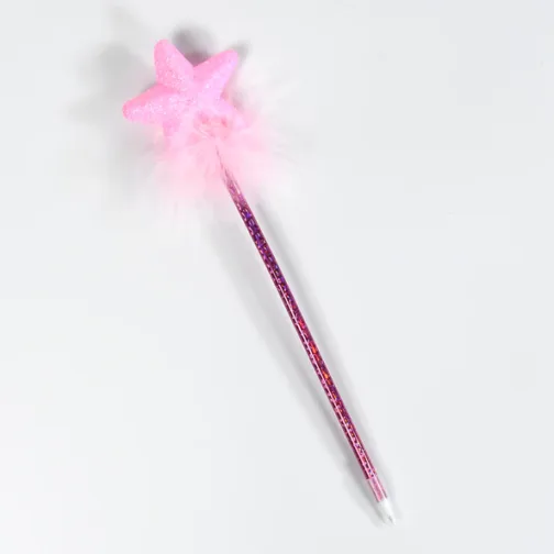 1172 Fashion Rose Flower & Star Design Ball Pen Smooth Writing For Wedding , Events & Multiuse Pen ( Set Of 5pc) - Image 7