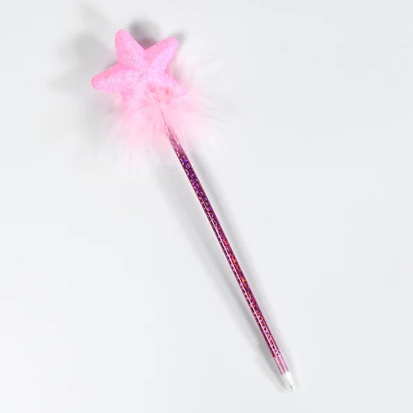 1172 Fashion Rose Flower & Star Design Ball Pen Smooth Writing For Wedding , Events & Multiuse Pen ( Set Of 5pc) - Image 7